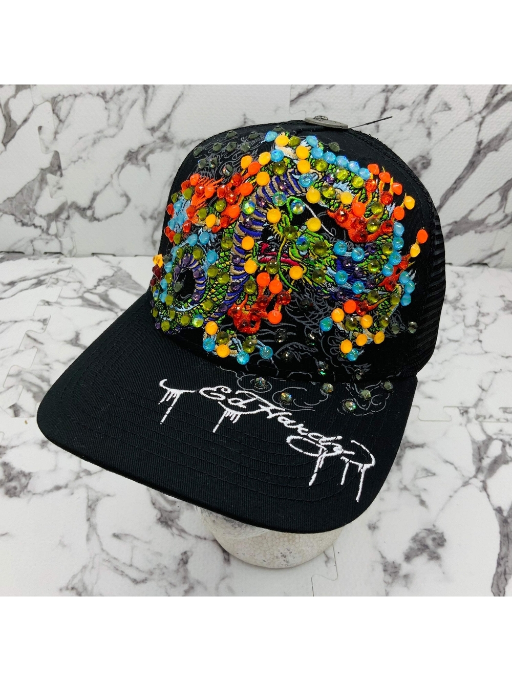 Men's Ed Hardy Dragons Black | Multicolor Rhinestone NWT